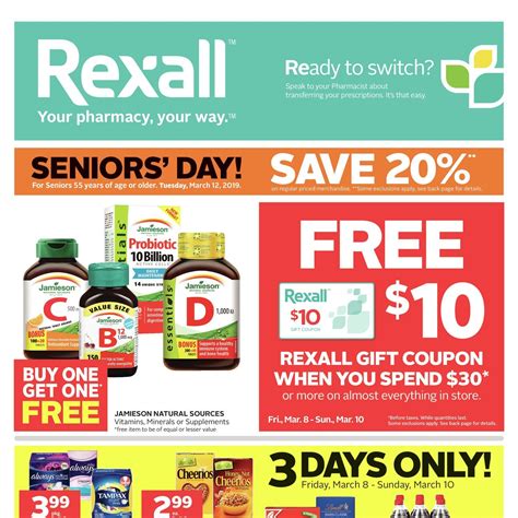 Rexall Weekly Flyer Weekly Specials Mar 8 14