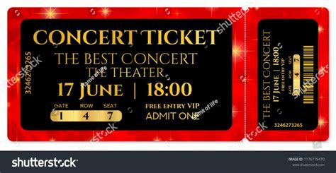 Free Fake Concert Ticket Template ~ Addictionary