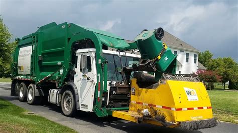 Waste Management Garbage Front Loader Truck Stop Youtube Ef3