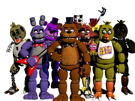 All The Models With The Fnaf 1 V4 Basei Didnt Just Call It Fnaf 1