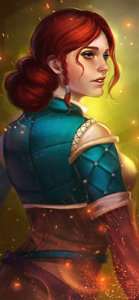 Triss Merigold Witcher Art Triss Merigold The Witcher Game