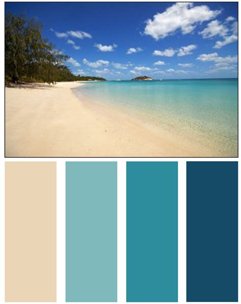 Ocean Color Palette Ocean Color Palette House Color Schemes Beach