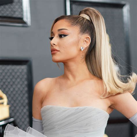 Ariana Grande Rocks A Chic Low Cut Plaid Blouse While Promoting Rem Beauty On Tiktok Shefinds