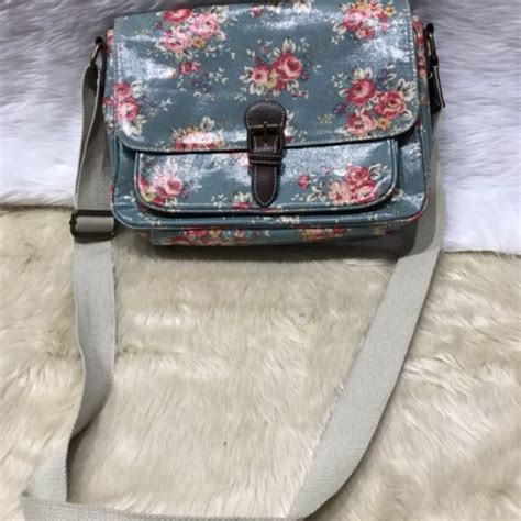 The lining fabric is a silvery grey with Authentic Cath Kidston Sling bag, Women's Fashion, Bags ...