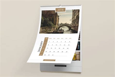 All you have to do is place your artwork inside the smart layers, hit save and you are done. Download This Free Wall Calendar Mockup in PSD - Designhooks
