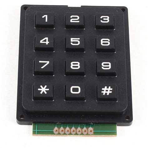 Numeric Hard Keypad 4 X 3 4 By 3 Ktechnics Systems
