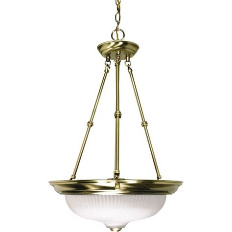Shop our antique brass light fixtures selection from top sellers and makers around the world. Glomar 3-Light Antique Brass Pendant with Frosted Swirl ...
