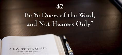 New Testament 47 Be Ye Doers Of The Word