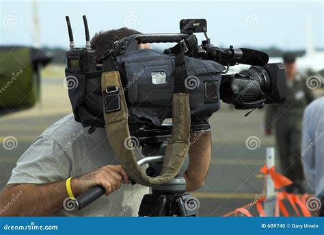 News Cameraman Stock Photo Image Of Hands Operator Newscast 689740