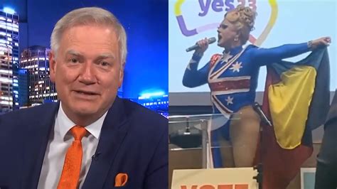 andrew bolt reacts to yes campaign s drag queen stunt sky news australia