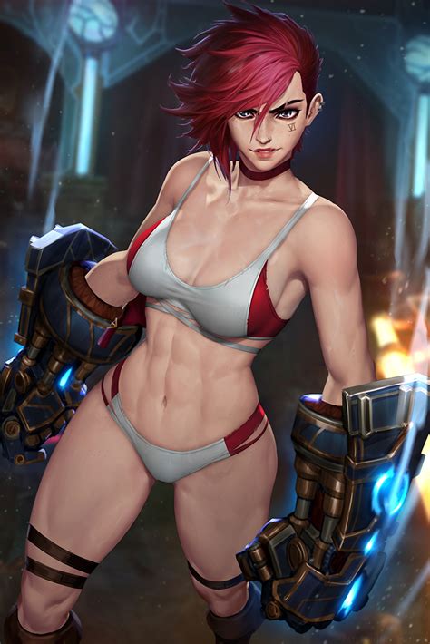 Vi League Of Legends Sexy Art