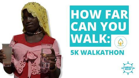 How Far Can You Walk 5k Walkathon Embrace Relief Youtube