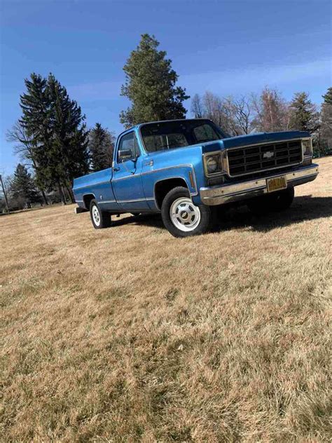 1978 Chevrolet C20k20 Pickup Blue Rwd Automatic Scottsdale Camper