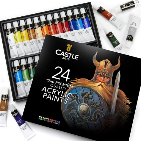 Castle Art Supplies Acrylic Paint Set Set Of 24