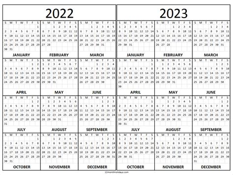 2022 2023 School Calendar Blank 2023