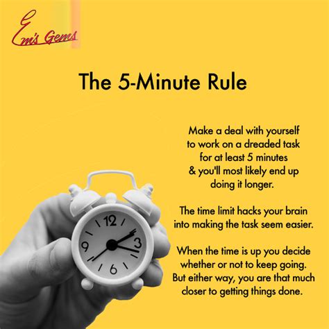The 5 Minute Rule Emily Romrell