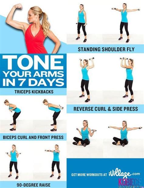 Toned Arms Workout Fitness Body Exercise