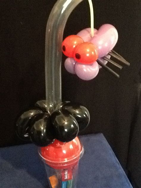 Spider Candy Cup Balloon Crafts Halloween Balloons Birthday Theme