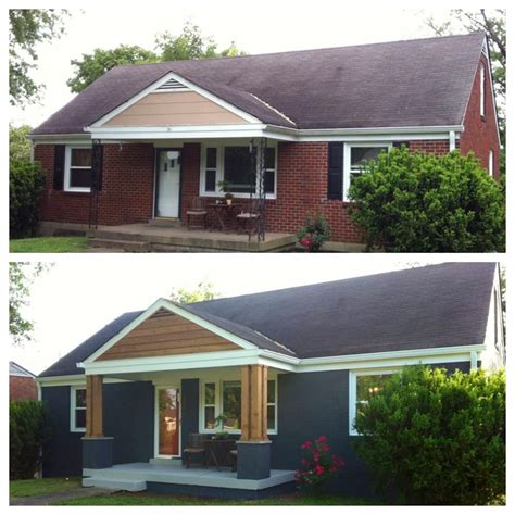 Before And After Shots Of Front Porch Remodel Houses And Spaces Within