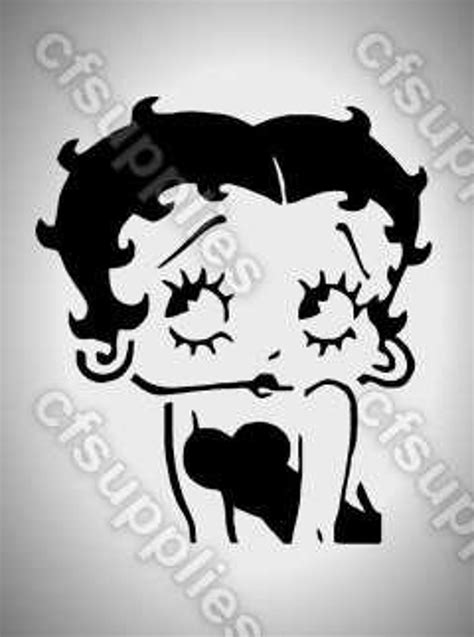 Betty Boop Stencils In A3 A4 A5 Sheet Sizes Thicker 190 Micron Etsy