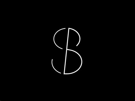 Sb Monogram This Person Benefitted From Tilting The Second Letter And