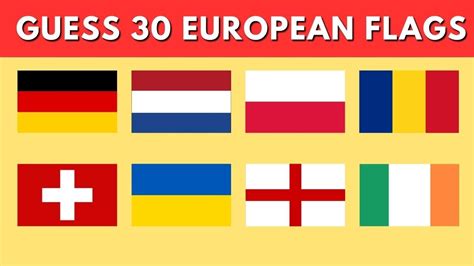Guess The 30 European Flags Flag Quiz Quizzes And Fun Youtube