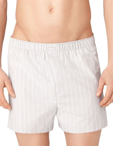 Calvin Klein Cotton Three Pack Woven Boxer Shorts Set In White For Men