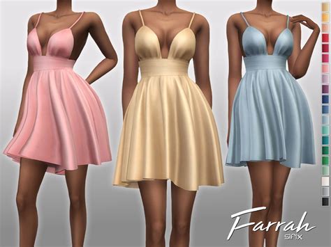 Farrah Party Dress By Sifix At Tsr Sims 4 Updates