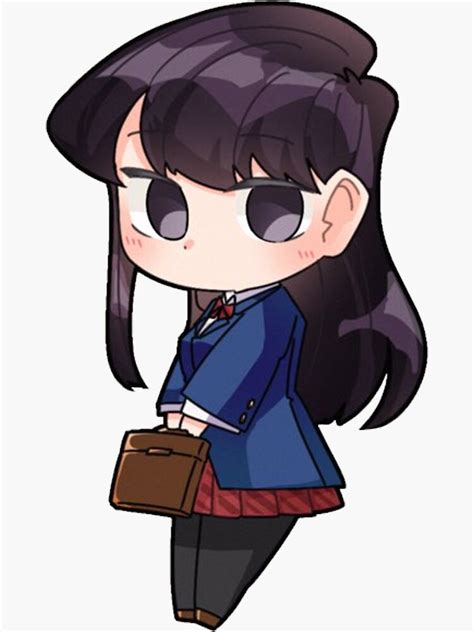 "Komi Cant Communicate Chibi" Sticker for Sale by GalacticWaifu | Redbubble