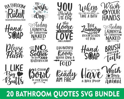 Dxf Svg Bathroom Quote Funny Bathroom Svg Jpeg Png Bathroom Sign Svg