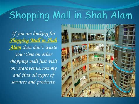 Discover the best shopping in petaling jaya & shah alam including 1 utama, sunway pyramid, jaya one. PPT - Get ready to shopping with Star Avenue PowerPoint ...