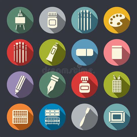 Tools Icon Set Stock Vector Illustration Of Chisel Icon 33801283