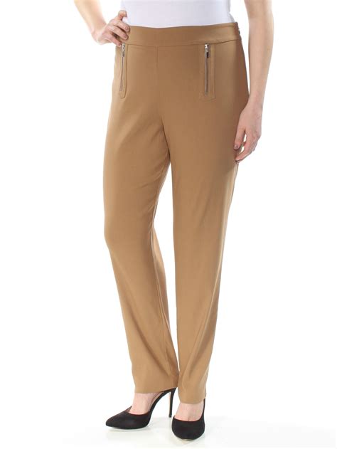 I N C I N C Womens Zipper Detail Casual Trouser Pants