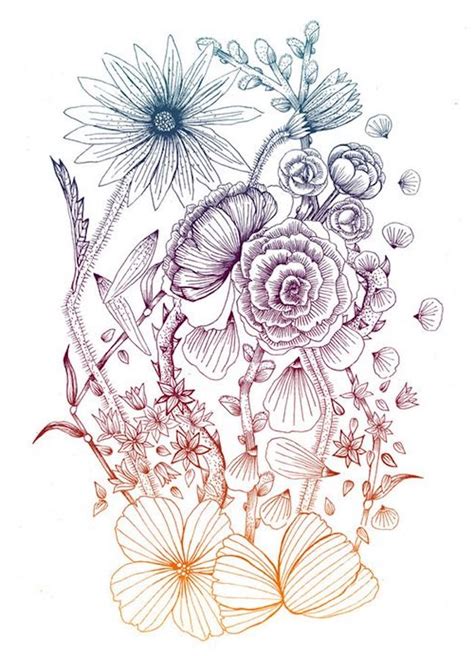 1001 Images De Dessin De Fleur Pour Apprendre à Dessiner Dessin De Fleur Dessin Fleur