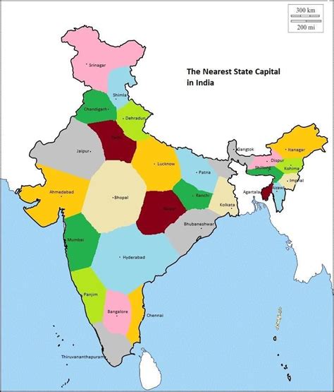 Indian States And Capitals In India Map Calendrier 2021