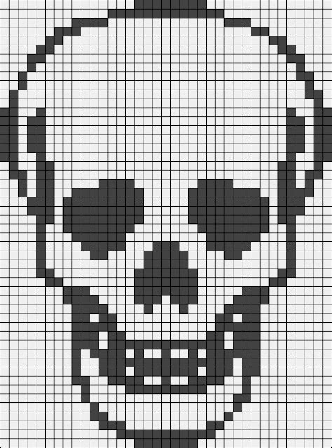 Skull Pixel Art Como Hacer Tus Gráficos Y Patrones De Crochet