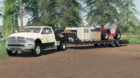Fs19 Mods • Big Tex 22gn And 22ph Flatbed Trailers Mod • Yesmods