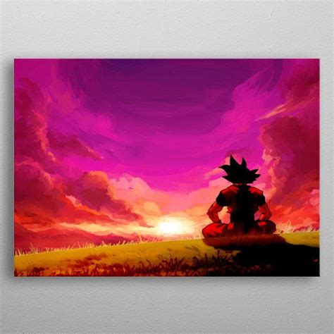 Goku By Awesome Express Metal Posters Displate Dragon Ball Canvas Dbz Art Poster Art