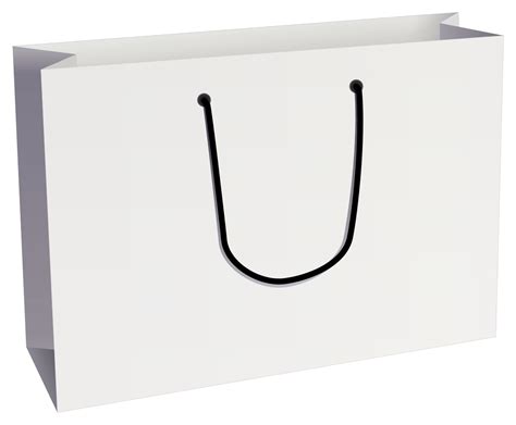 Plain White Shopping Bag Transparent Png Stickpng