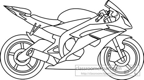 Motorcycle Black And White Motorcycle Clipart Outline Pencil And In