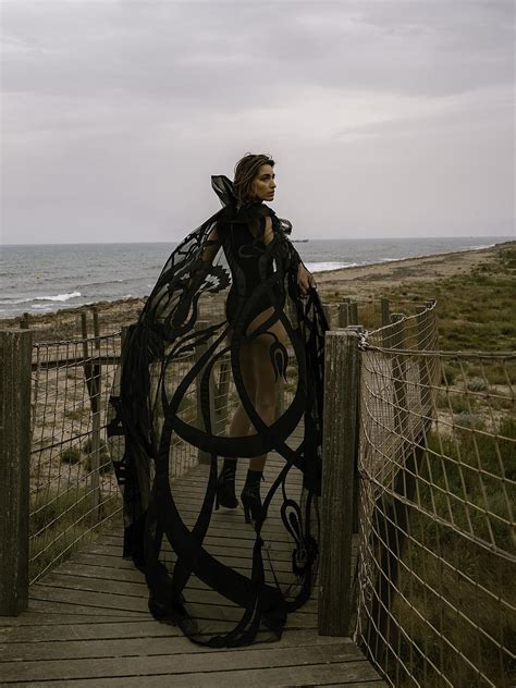 Oksana Bondarenko In Edge Of The Coast Silk Lace Wool Silklacewool