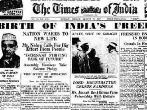 Independence Day The Story Of The Century How Indian Newspapers