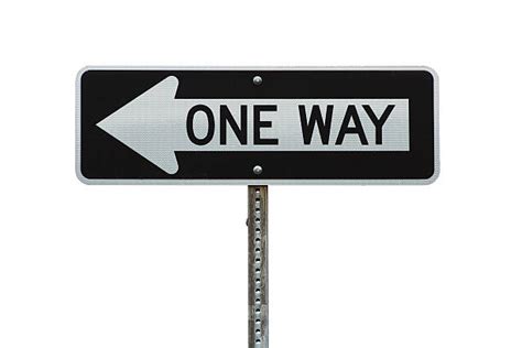 One Way Sign Pictures Images And Stock Photos Istock