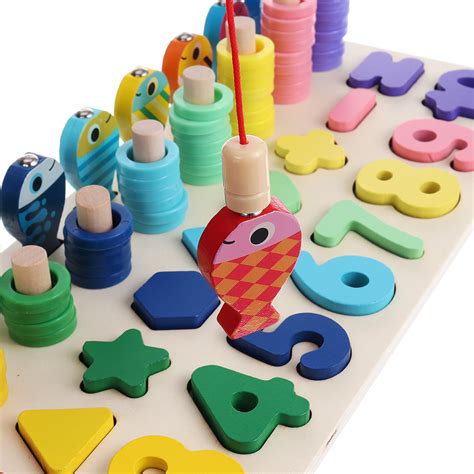 Montessori Fine Motor Skill Toys Math Wooden Number