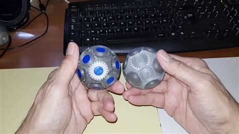 Printed 3d Spherical Gears Fidget Youtube