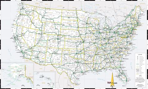 Map Of Usa With Roads And Cities United States Map