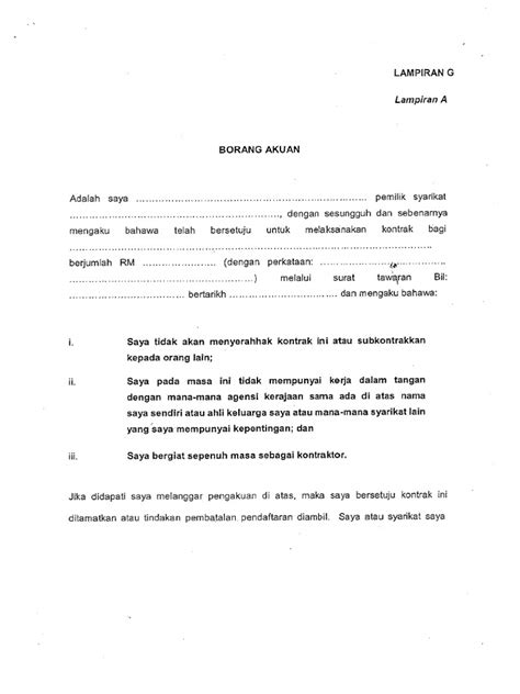 Borang Akuan Pdf