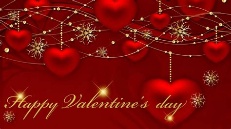 Greeting Card With Red Hearts On Valentines Day Wallpapers And Images