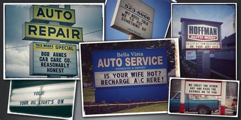 10 Funny Auto Repair Shop Signs Auto Repair Shop