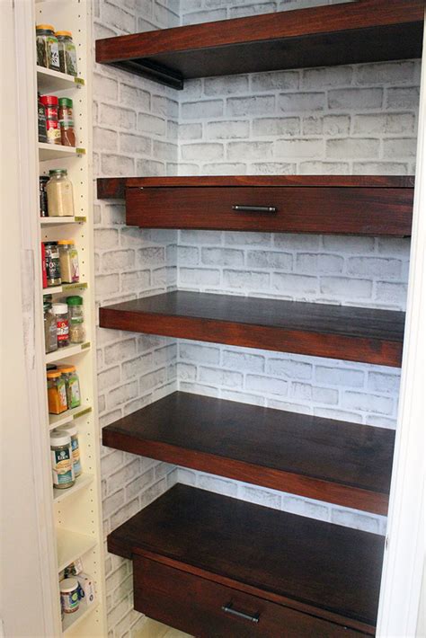 Diy Built In Pantry Shelves With Pull Out Drawers Pantry Shelving System
